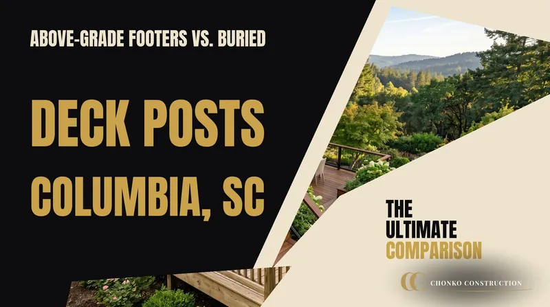 Above-Grade Footers vs. Buried Deck Posts in Columbia, SC