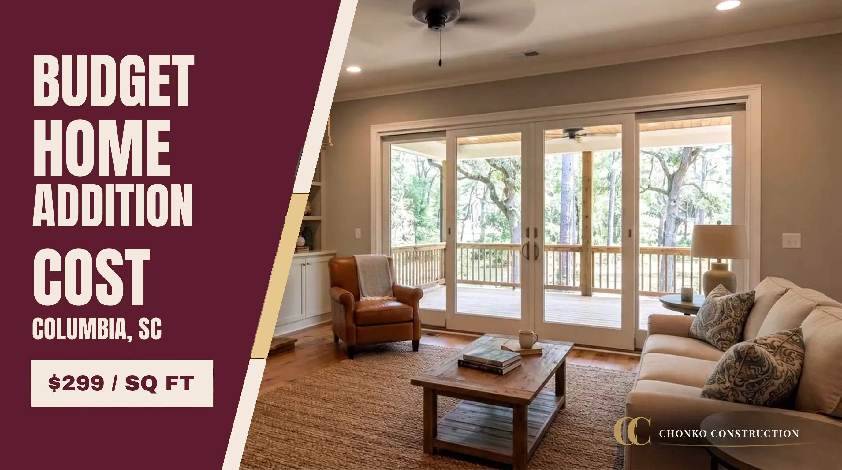 Budget Home Addition Cost in Columbia, SC (2026 Good-Tier Guide)