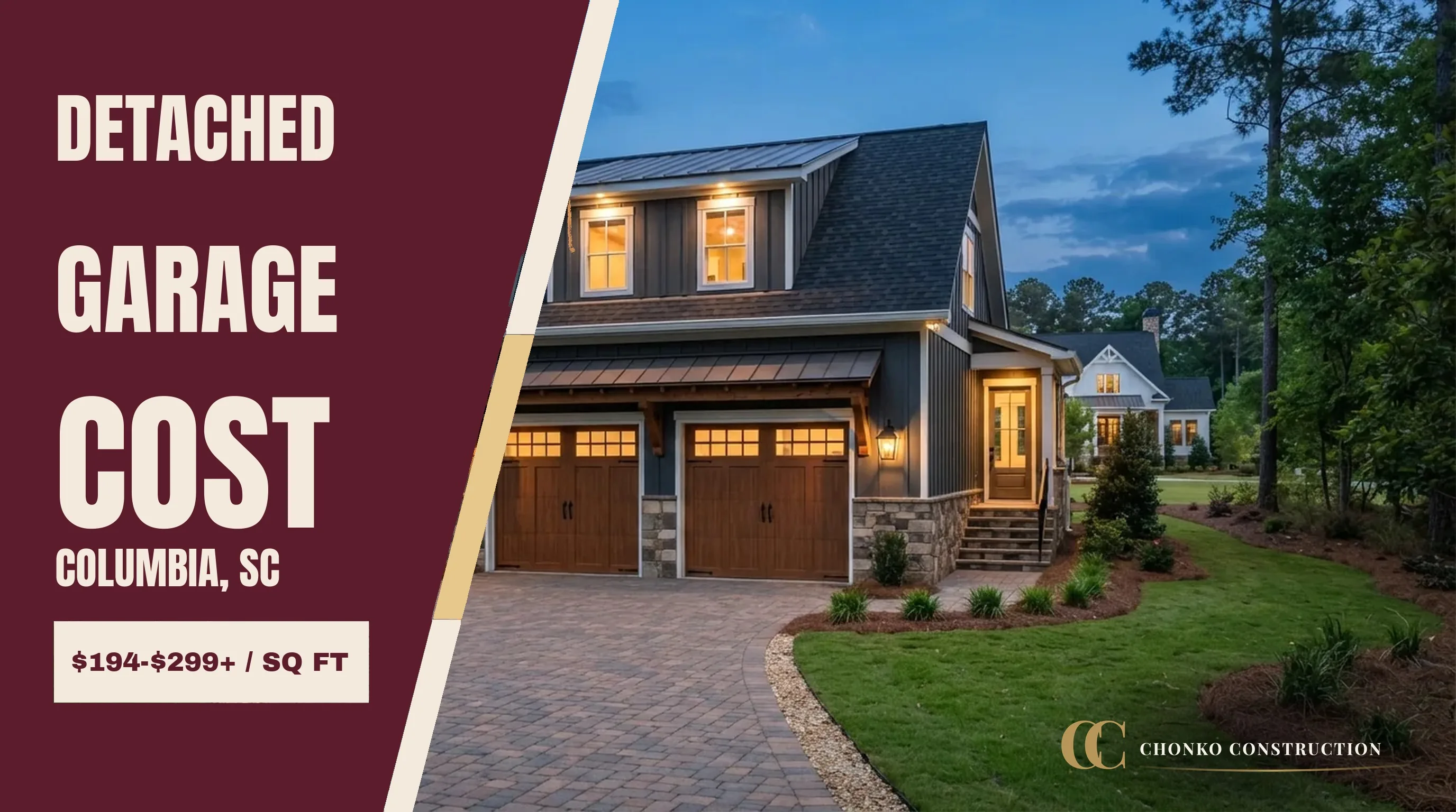 Detached Garage Cost in Columbia, SC (2026 Builder's Price Guide)