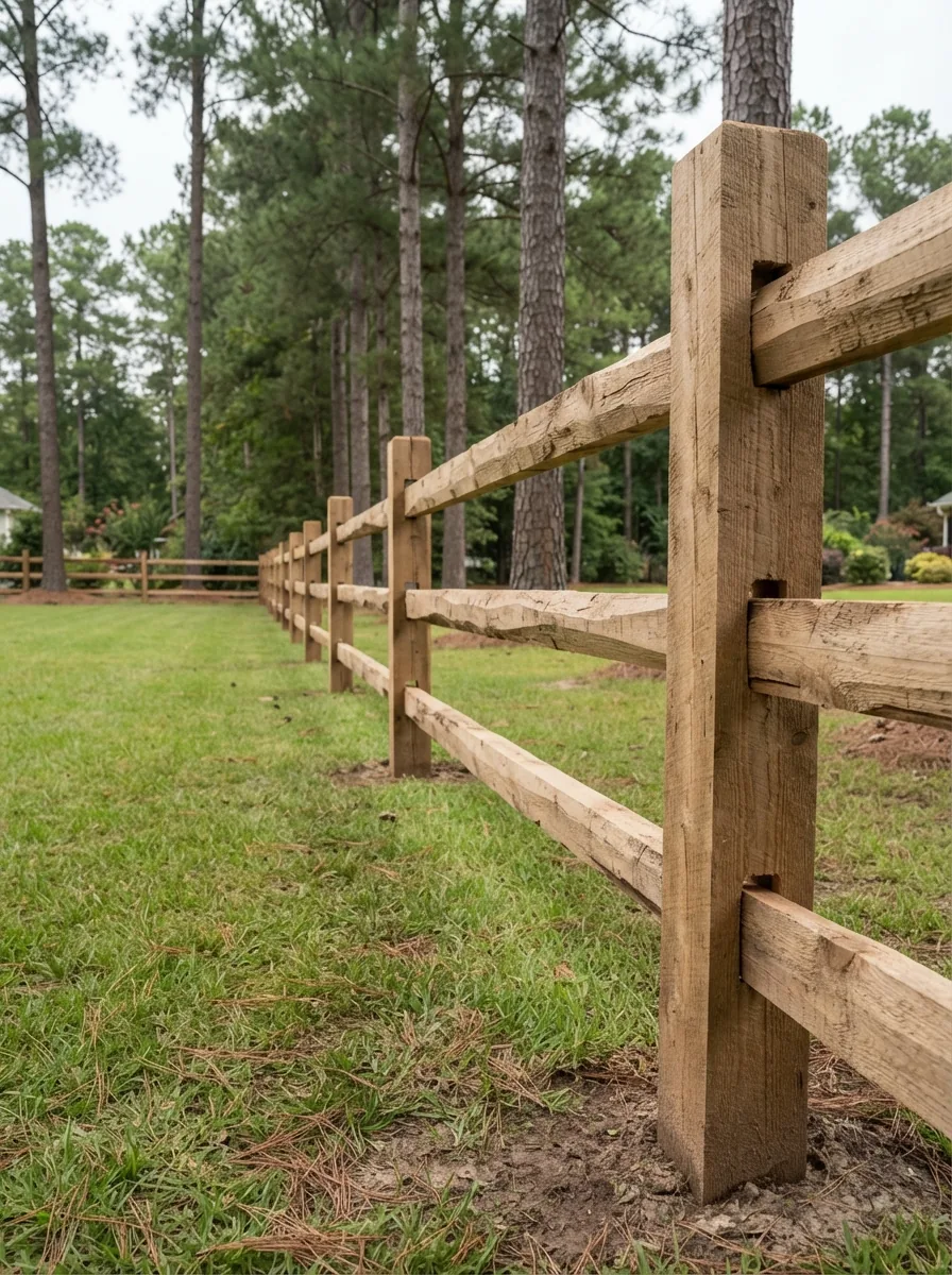 Split-rail / ranch wood fence